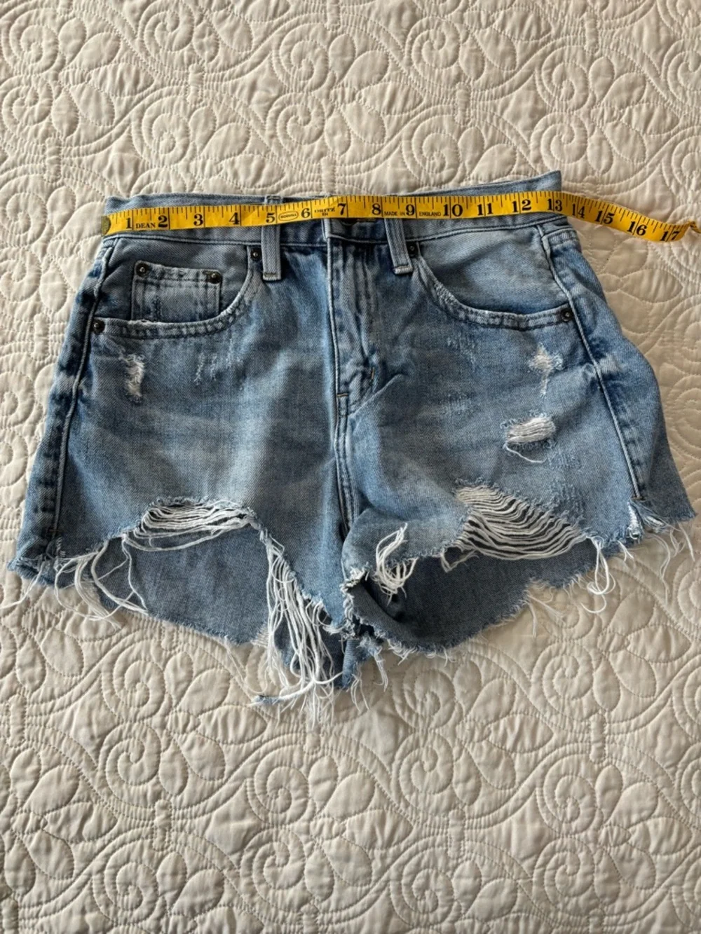 Pistola Distressed Denim Shorts